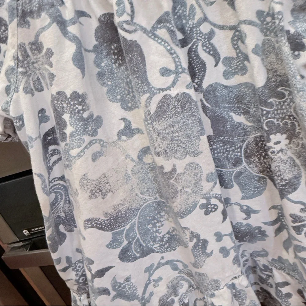 Pilcro by Anthropologie Puff Sleeve Dress/ with Frayed Hems XL - Picture 12 of 16